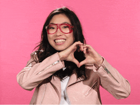 aquafina making heart with hands gif